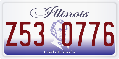 IL license plate Z530776
