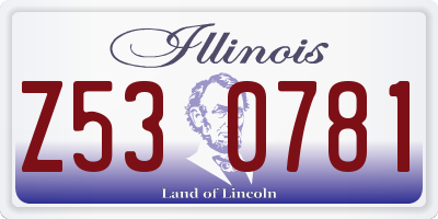 IL license plate Z530781
