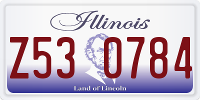 IL license plate Z530784
