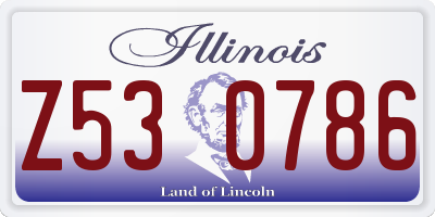 IL license plate Z530786