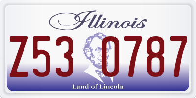 IL license plate Z530787