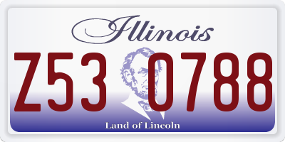 IL license plate Z530788