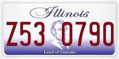 IL license plate Z530790