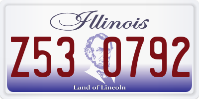 IL license plate Z530792