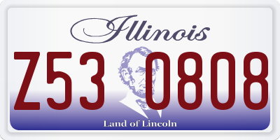 IL license plate Z530808