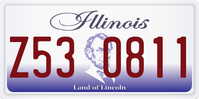 IL license plate Z530811