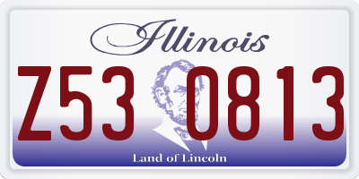 IL license plate Z530813