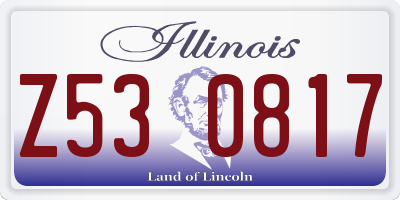 IL license plate Z530817