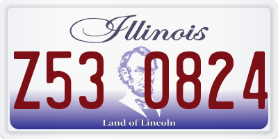 IL license plate Z530824