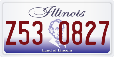 IL license plate Z530827