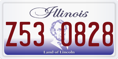 IL license plate Z530828