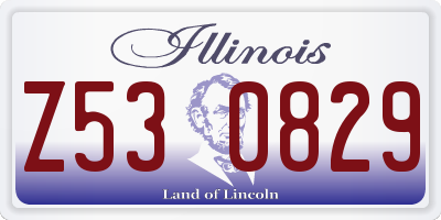 IL license plate Z530829