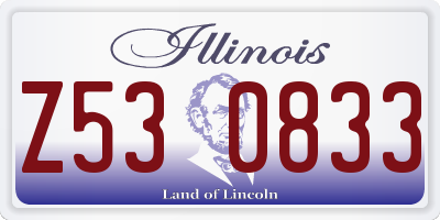 IL license plate Z530833