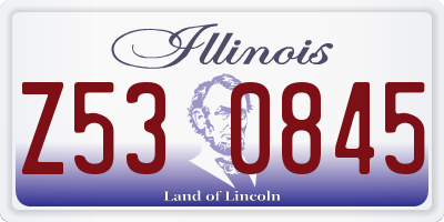 IL license plate Z530845