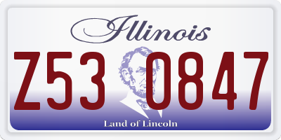 IL license plate Z530847