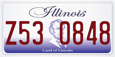 IL license plate Z530848