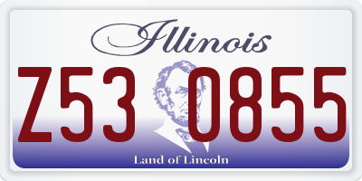 IL license plate Z530855