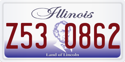 IL license plate Z530862