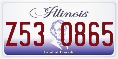 IL license plate Z530865