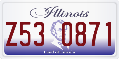 IL license plate Z530871