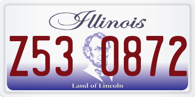 IL license plate Z530872