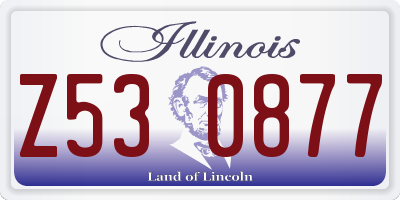 IL license plate Z530877
