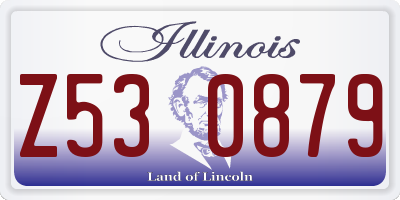 IL license plate Z530879