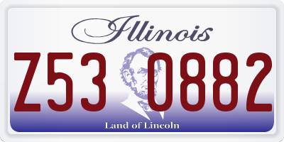 IL license plate Z530882