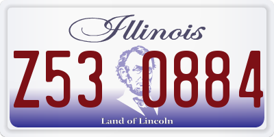 IL license plate Z530884
