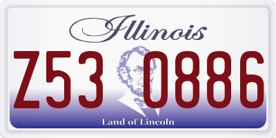 IL license plate Z530886