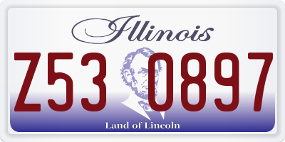 IL license plate Z530897