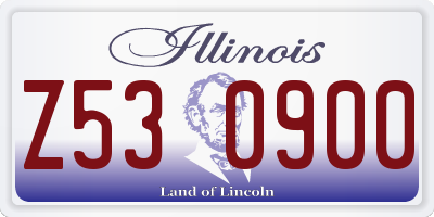 IL license plate Z530900