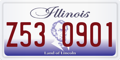 IL license plate Z530901