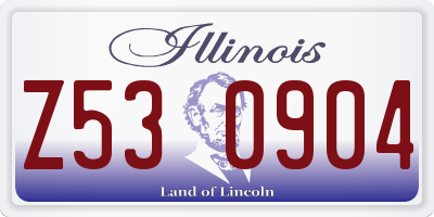 IL license plate Z530904