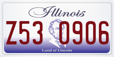 IL license plate Z530906