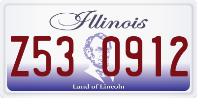 IL license plate Z530912