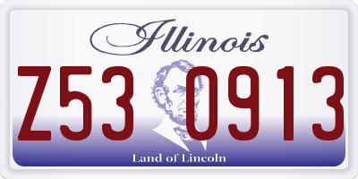 IL license plate Z530913