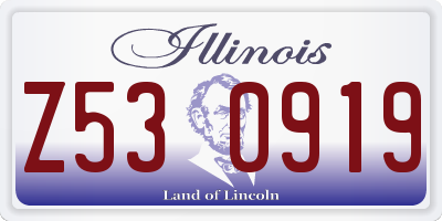 IL license plate Z530919
