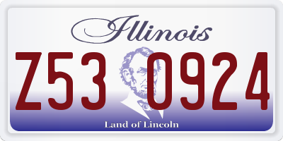 IL license plate Z530924