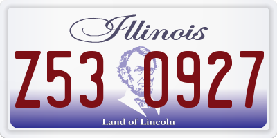 IL license plate Z530927