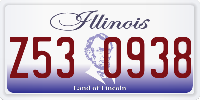 IL license plate Z530938