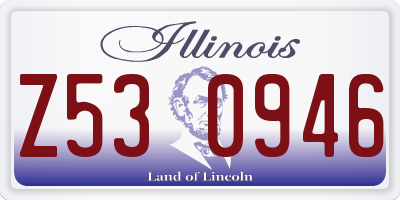 IL license plate Z530946