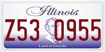 IL license plate Z530955