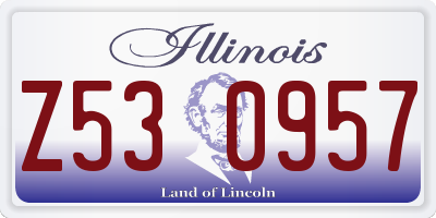 IL license plate Z530957