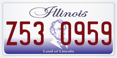 IL license plate Z530959
