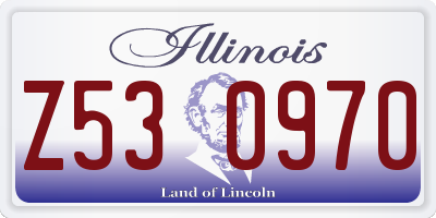IL license plate Z530970