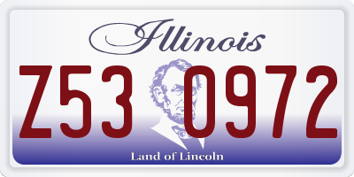 IL license plate Z530972