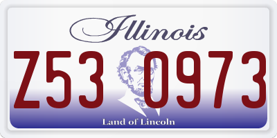 IL license plate Z530973