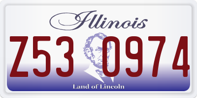 IL license plate Z530974