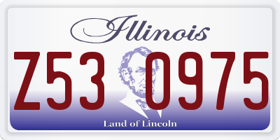 IL license plate Z530975